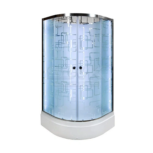 Душевая кабина Dto EM2710 LED (EM2710LED) 100x100 см Душевая кабина Dto EM2710 LED (EM2710LED) 100x100 см