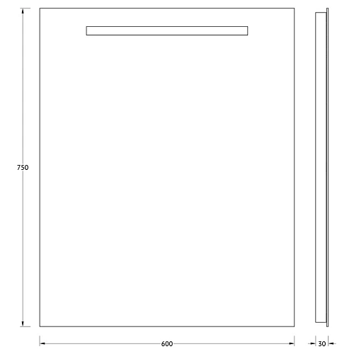 Зеркало EVOFORM Ledline BY 2103 со встроенным LED-светильником 4 W 60х75 cм Зеркало EVOFORM Ledline BY 2103 со встроенным LED-светильником 4 W 60х75 cм