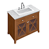 Картинка анонса товара «тумба с раковиной villeroy &amp; boch hommage 89791001 + 710263r1 (8979 10 01 + 7102 63 r1) орех 89791001/710263r1»