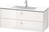 Картинка анонса товара «тумба под раковину duravit brioso br410402222 подвесная 122 см белый матовый»