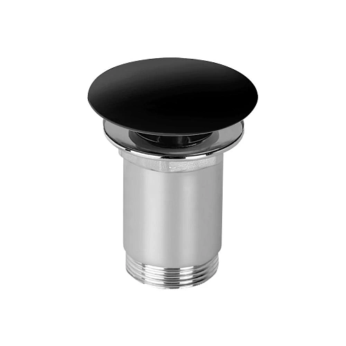 Донный клапан CEZARES CZR-B-SOC-NOP с с системой клик-клак с переливом, черный матовый Донный клапан CEZARES CZR-B-SOC-NOP с с системой клик-клак с переливом, черный матовый