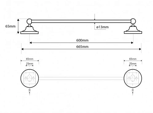Полотенцедержатель Bemeta RETRO 144304042 Полотенцедержатель Bemeta RETRO 144304042