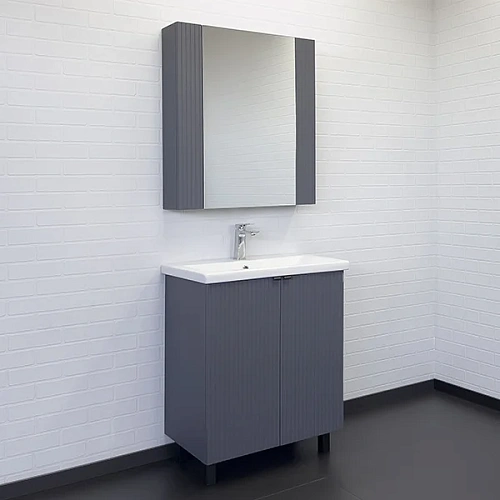 Зеркальный шкаф Comforty Лима-70 00-00004891 антрацит Зеркальный шкаф Comforty Лима-70 00-00004891 антрацит