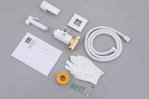 Гигиенический душ ABBER Daheim AF8226Wбелый матовый Гигиенический душ ABBER Daheim AF8226Wбелый матовый