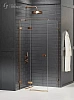 Душевой уголок NEW TRENDY AVEXA COPPER BRUSHED L 80x90x200 EXK-3547 брашированная медь
