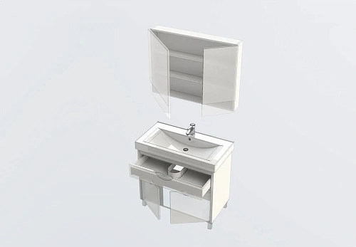 Комплект мебели Aquanet Гретта 90 венге (камерино) 00172720 Комплект мебели Aquanet Гретта 90 венге (камерино) 00172720