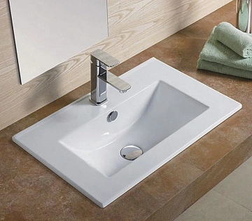 Раковина CeramaLux YJ-803-50 врезная, белый
