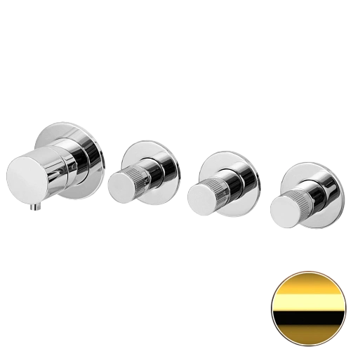 Смеситель для душа Remer X Style N98D3PWBDO, золото глянцевое Смеситель для душа Remer X Style N98D3PWBDO, золото глянцевое