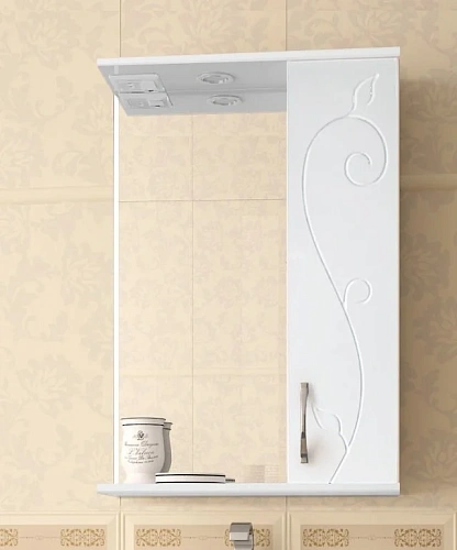 Зеркальный шкаф Style Line Панда 55/С, Фьюжн ЛС-00000077 Зеркальный шкаф Style Line Панда 55/С, Фьюжн ЛС-00000077