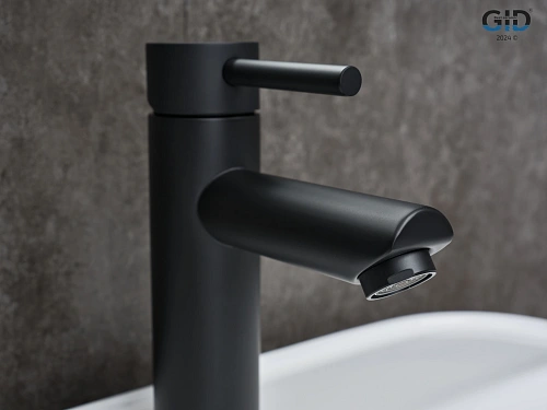 Смеситель для раковины Gid Berlin SS080-BM-K SS080BMK черный матовый Смеситель для раковины Gid Berlin SS080-BM-K SS080BMK черный матовый