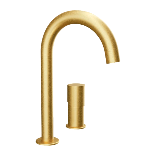 Смеситель для раковины Remer Edge EG557BG, золото брашированное Смеситель для раковины Remer Edge EG557BG, золото брашированное