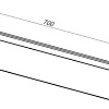 Полка Aquanet Магнум Н 70x12 белая матовая, с крючками 00341540 Полка Aquanet Магнум Н 70x12 белая матовая, с крючками 00341540
