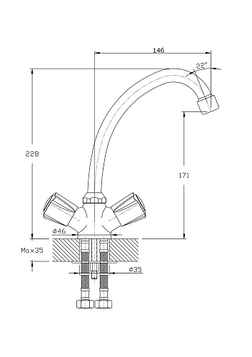 Смеситель для кухни RUSH Pioneer (PI7950-22) Смеситель для кухни RUSH Pioneer (PI7950-22)
