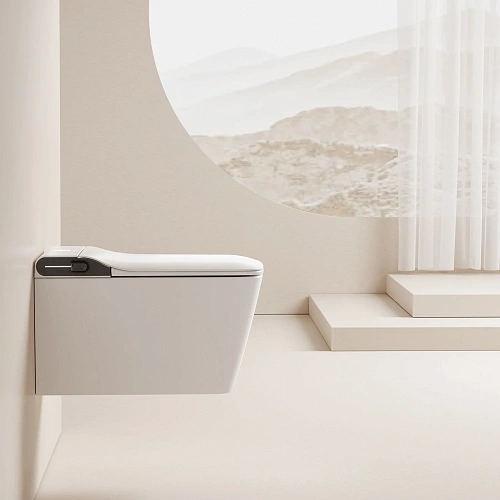 Унитаз SMART ABBER Rechteck AC1215S с функией биде белый с крышкой микролифт Унитаз SMART ABBER Rechteck AC1215S с функией биде белый с крышкой микролифт