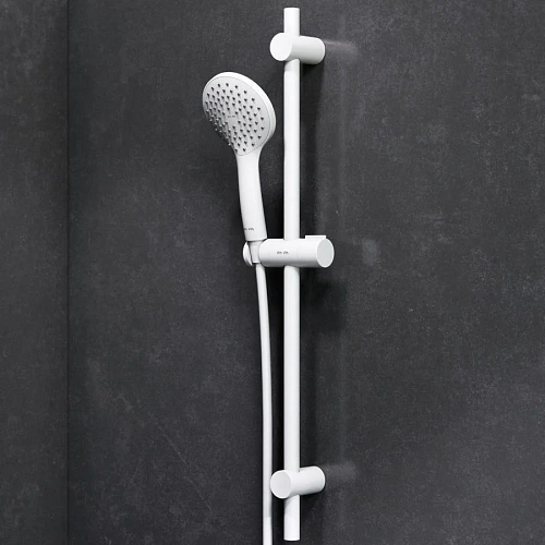 Душевой гарнитур AM.PM Gem F0190033 штанга 700, шланг 1 750 мм, белый Душевой гарнитур AM.PM Gem F0190033 штанга 700, шланг 1 750 мм, белый
