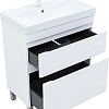 Тумба под раковину Aquanet Слим 70 00346043 напольная, белый сатин Тумба под раковину Aquanet Слим 70 00346043 напольная, белый сатин