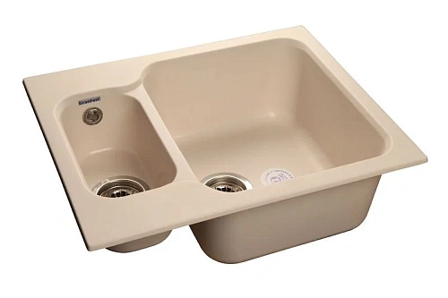 Кухонная мойка GranFest Standart S-615 K бел белый Кухонная мойка GranFest Standart S-615 K бел белый