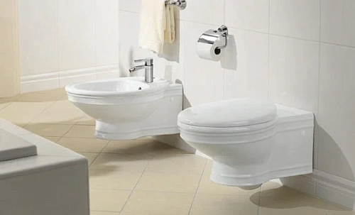 Биде подвесное Villeroy&Boch Amadea 7E86B0R1 Биде подвесное Villeroy&Boch Amadea 7E86B0R1