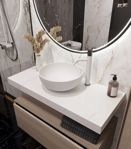 Столешница Armadi Art FLAT CALACATTA 869-100-CLCT 1010x460x70 Столешница Armadi Art FLAT CALACATTA 869-100-CLCT 1010x460x70