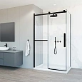 Душевой уголок Vincea Como Soft VSR-1CS9013CLB, 1300x900, черный, стекло прозрачное Душевой уголок Vincea Como Soft VSR-1CS9013CLB, 1300x900, черный, стекло прозрачное