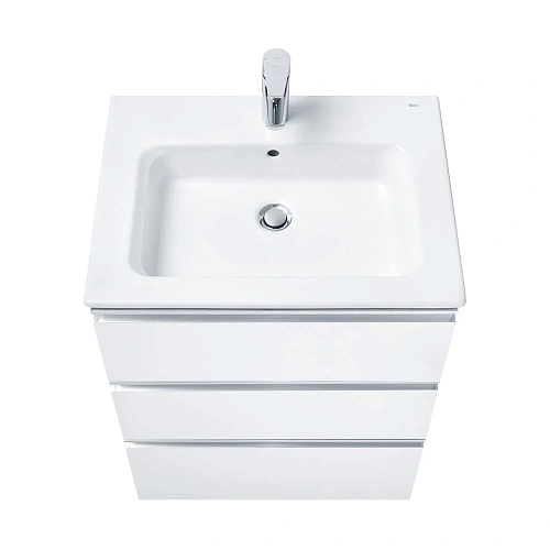 Тумба под раковину Roca The Gap 60 белый глянец 3 ящика A857404806 Тумба под раковину Roca The Gap 60 белый глянец 3 ящика A857404806