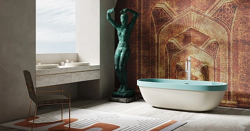 Ванна отдельностоящая Salini GRECA IN 180x80 104821M из искусственого камня S-Stone Ванна отдельностоящая Salini GRECA IN 180x80 104821M из искусственого камня S-Stone