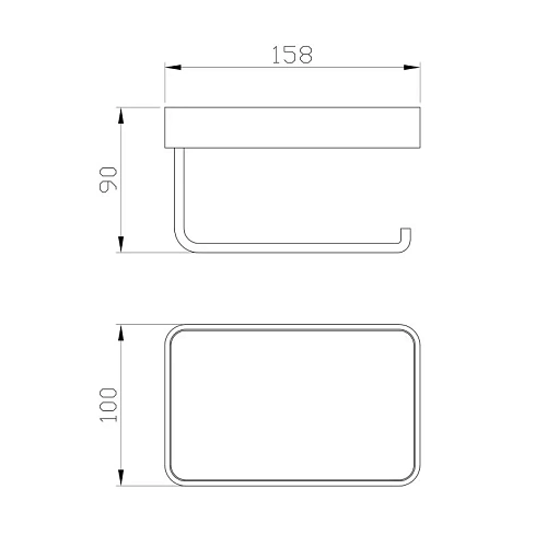 Держатель туалетной бумаги Wonzon & Woghand с полкой, бронза (WW-7236) Держатель туалетной бумаги Wonzon & Woghand с полкой, бронза (WW-7236)