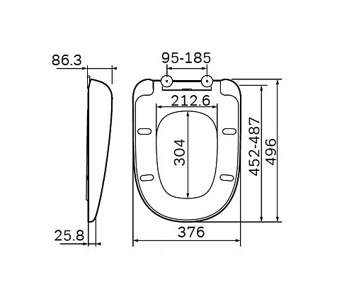 Крышка-сиденье AM.PM Sensation C307851WH микролифт Крышка-сиденье AM.PM Sensation C307851WH микролифт