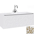 Тумба под раковину Aqwella Clarberg Elegance 120 EL0112GL подвесная, цвет белый/золото Тумба под раковину Aqwella Clarberg Elegance 120 EL0112GL подвесная, цвет белый/золото