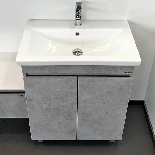 Тумба с раковиной Comforty Осло-70НД 00-00006117 напольная бетон светлый раковина Como 70 Тумба с раковиной Comforty Осло-70НД 00-00006117 напольная бетон светлый раковина Como 70