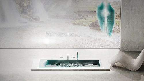 Ванна из искусственного камня Salini CASCATA 180x80 104213M S-Sense Ванна из искусственного камня Salini CASCATA 180x80 104213M S-Sense