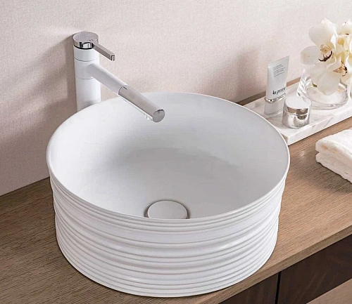 Раковина CeramaLux W1532 накладная, белый Раковина CeramaLux W1532 накладная, белый