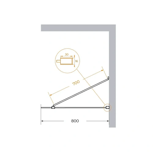 Душевая перегородка CEZARES LIBERTA-L-1-TB-80-C-NERO 80см стекло прозрачное, профиль черный Душевая перегородка CEZARES LIBERTA-L-1-TB-80-C-NERO 80см стекло прозрачное, профиль черный