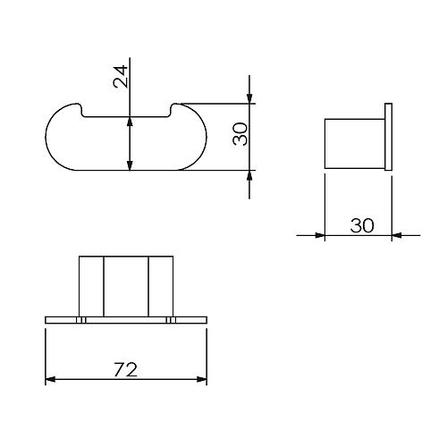 Крючок LANGBERGER LUGANO 24032A Крючок LANGBERGER LUGANO 24032A