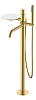 Картинка анонса товара «смеситель для ванны boheme stick matt gold dimond напольный 129-mg золото-матовый»