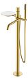 Детальная картинка товара «смеситель для ванны boheme stick matt gold dimond напольный 129-mg золото-матовый»