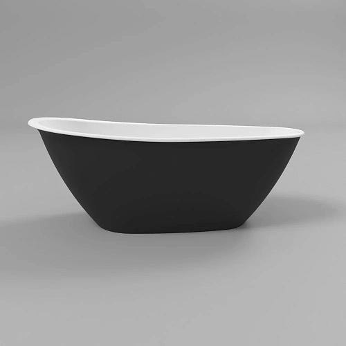 Ванна из искусственного камня WHITECROSS Spinel B 155x73 (черный/белый мат) искусственный камень 021 0210.155073.20100 Ванна из искусственного камня WHITECROSS Spinel B 155x73 (черный/белый мат) искусственный камень 021 0210.155073.20100