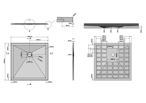 Душевой поддон GROSSMAN Strong белый (100x100x2,5) GR-S1100100Q Душевой поддон GROSSMAN Strong белый (100x100x2,5) GR-S1100100Q
