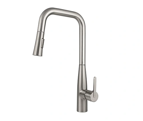 Смеситель для кухни Kaiser Claro с вытяжной лейкой Серебро 22144-5 Смеситель для кухни Kaiser Claro с вытяжной лейкой Серебро 22144-5