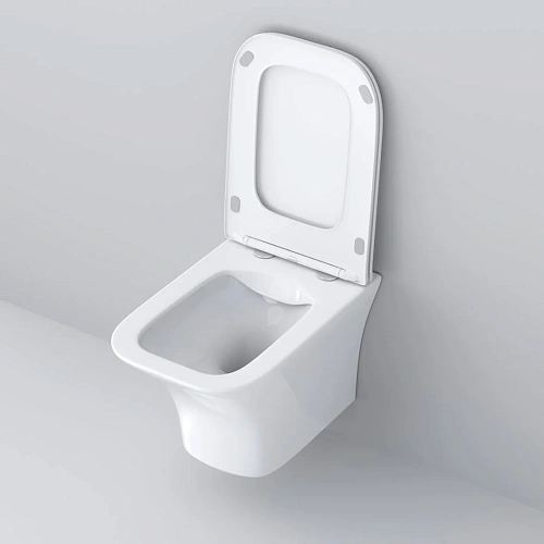 Унитаз подвесной GROSSMAN GR-4476S Galaxy 485x345x360 безободковый с тонкой крышкой Унитаз подвесной GROSSMAN GR-4476S Galaxy 485x345x360 безободковый с тонкой крышкой