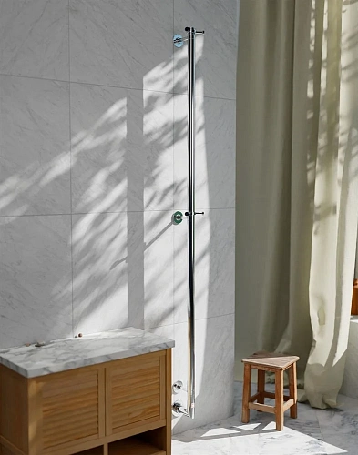 Полотенцесушитель электрический Margaroli Arcobaleno 616, хром 616CRB-1650 Полотенцесушитель электрический Margaroli Arcobaleno 616, хром 616CRB-1650