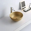 Раковина CeramaLux 7226SJ накладная, золото Раковина CeramaLux 7226SJ накладная, золото