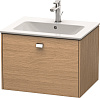 Картинка анонса товара «тумба под раковину duravit brioso br400101052 подвесная 62 см европейский дуб»