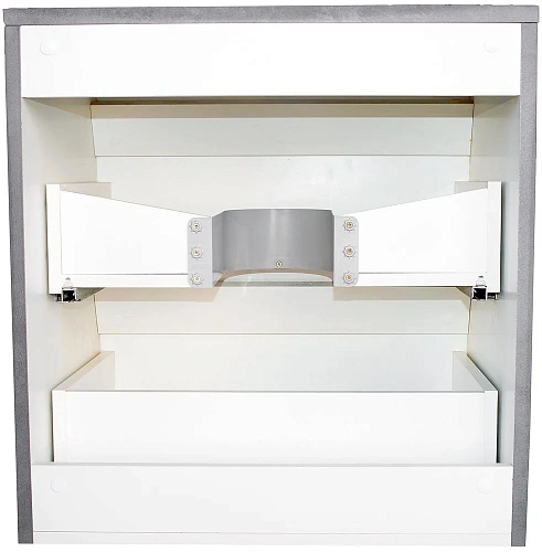 Тумба под раковину Style Line Атлантика 70, Люкс бетон темный, (2 ящ.), со столешницей МДФ, PLUS СС-00002282 Тумба под раковину Style Line Атлантика 70, Люкс бетон темный, (2 ящ.), со столешницей МДФ, PLUS СС-00002282