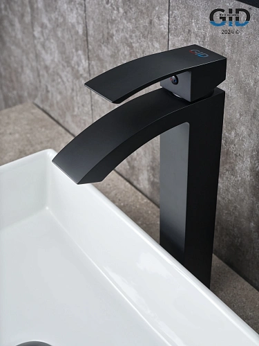 Смеситель для раковины Gid Victoria L120-BM-D L120BMD черный матовый Смеситель для раковины Gid Victoria L120-BM-D L120BMD черный матовый