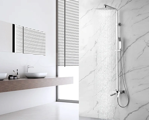 Душевая система Lemark Unit LM4562C с регулируемой высотой штанги, хром Душевая система Lemark Unit LM4562C с регулируемой высотой штанги, хром