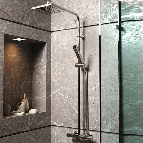 Душевая система Paini Fluxio 43CR689TH2L90P1 с термостатом Душевая система Paini Fluxio 43CR689TH2L90P1 с термостатом