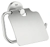 Держатель туалетной бумаги GROHE Essentials, с крышкой, суперсталь (40367DC1)
