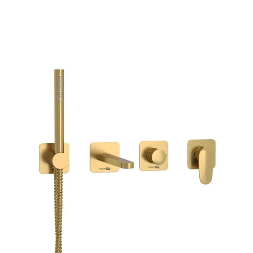 Смеситель для ванны WasserKRAFT A3651.282.284.285.194.286 встраиваемый золото Смеситель для ванны WasserKRAFT A3651.282.284.285.194.286 встраиваемый золото