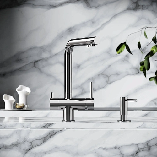 Смеситель для кухни SANCOS Foster SC4014BN с возможностью подключения фильтра, брашированный никель Смеситель для кухни SANCOS Foster SC4014BN с возможностью подключения фильтра, брашированный никель